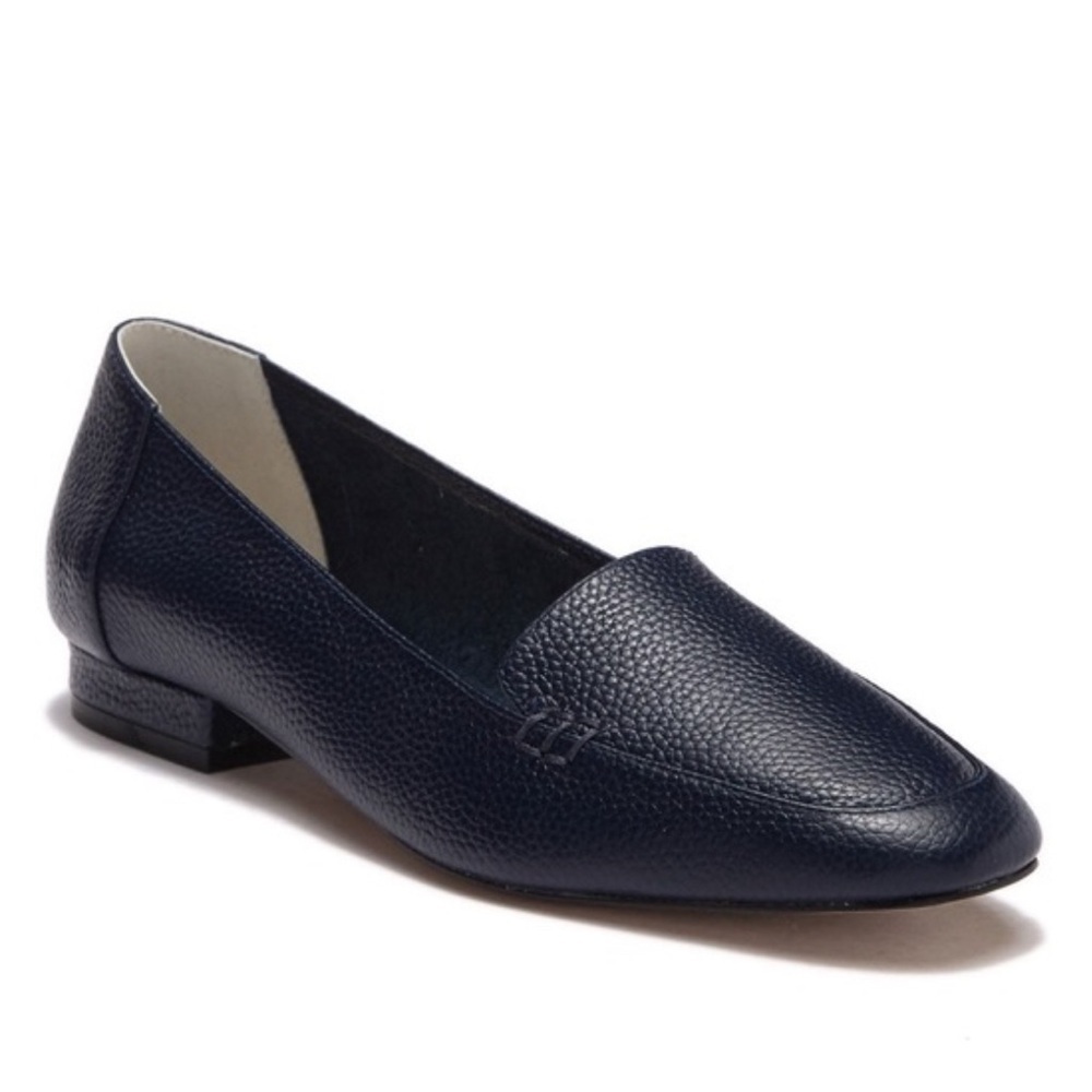 Bettye Muller Vali Pebbled Leather Loafers